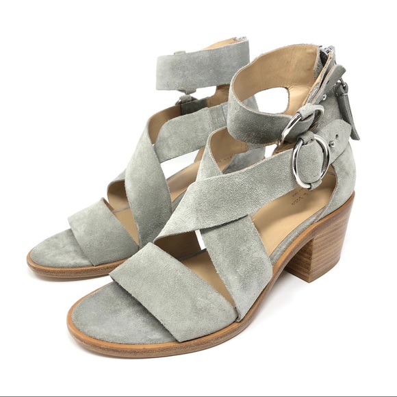 RAG & BONE grey suede gladiator sandals size 37 NWOT